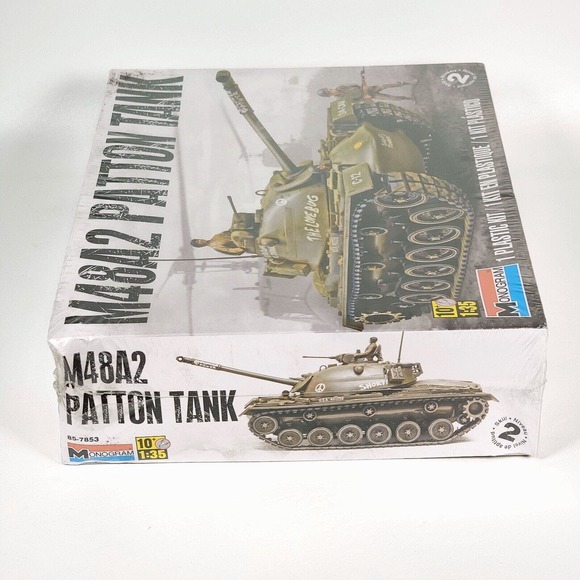 Monogram M48A2 Patton Tank Model Kit 1/35 Scale Brand New & Sealed RMX857853 - Picture 2 of 5
